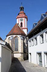 Fototapeta na wymiar Spitalkirche von Weissenburg Bayern