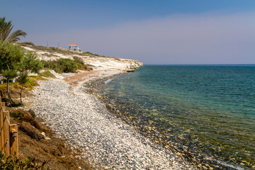 View of the Mediterranean Sea coast, Cyprus