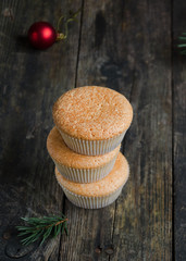 Homemade muffins for Christmas