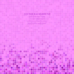 Magenta abstract pixel square mosaic background