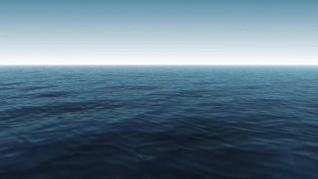 Blue Calm Ocean Scene