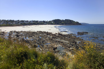 Fototapeta na wymiar french breton bretagne coast coastal