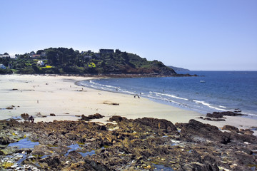 Fototapeta na wymiar french breton bretagne coast coastal