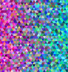 Abstract colorful triangle mosaic background