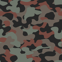 Modern fashion vector trendy camo pattern