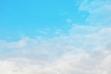 Blue sky and white clouds nature background