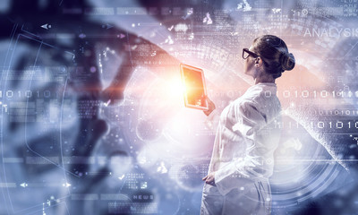 Innovative technologies in science and medicine . Mixed media © Sergey Nivens