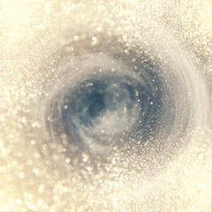 Fototapeta premium glitter lights background. silver, blue and gold