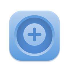 Obraz premium App Button - Round Square 