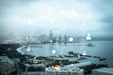 Fototapeta premium Abstract human connection