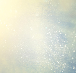 Fototapeta premium glitter lights background. silver, light blue and white