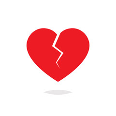 Broken heart icon