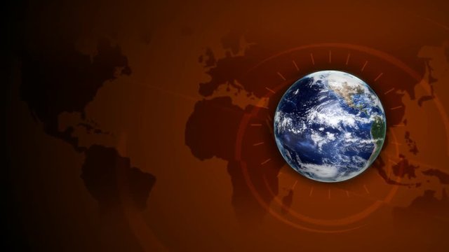 Orbiting globe background animation