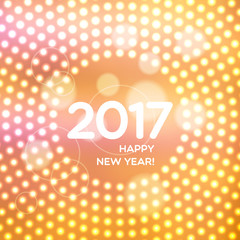 Happy New Year 2017 abstract light background