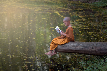 Thailand novices are reading to learn.