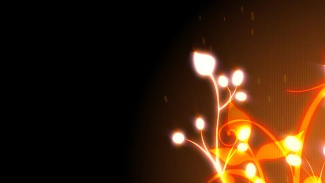 Floral background animation