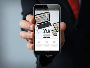 wedesign businessman smartphone