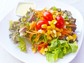 Fresh vegetable salad.