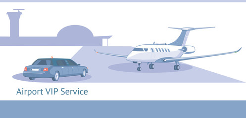 VIP or business class passengers service.