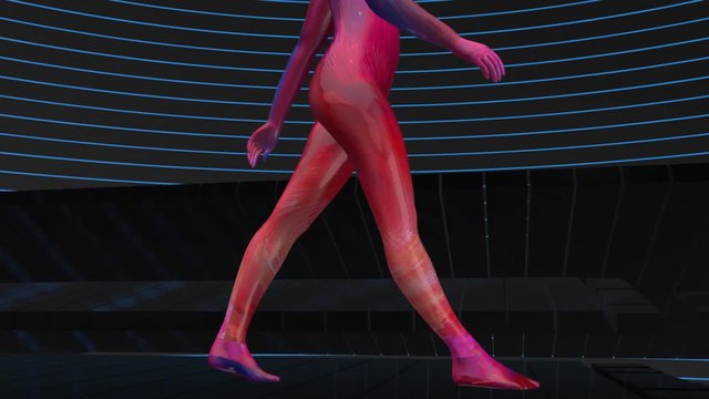 Futuristic 3D Female Fashion Model