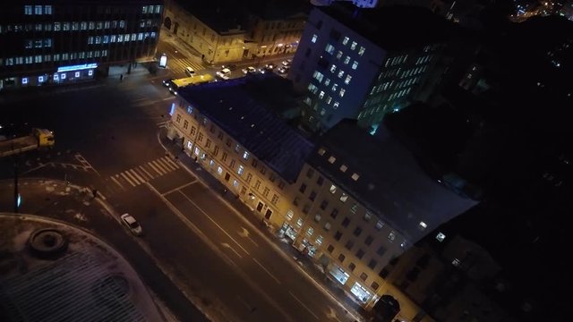 Panorama night sity 4k
