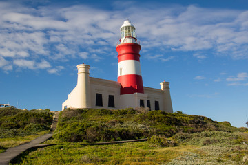 Fototapeta na wymiar Lighthouse Cape L'Aghulas Western Cape South Africa