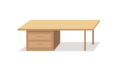 Table Vector Illustration in Flat Design