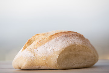 bread on wooden table