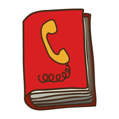 address book symbol icon with cover vector illustration