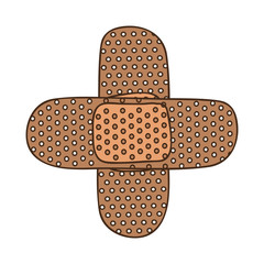 couple of cures in cross form vector illustration