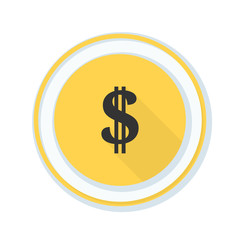 Obraz premium US Dollar hazard sign