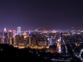 Cityscape nightlife view of Taipei 9