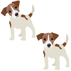 Jack Russell Terrier. Vector Illustration of a dog - 128617636