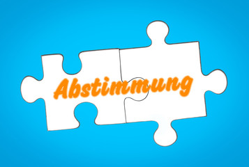 Abstimmung auf Puzzleteile