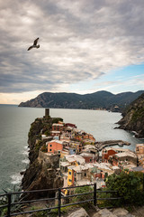 Vernazza Krajobraz Cinque terre wyspada © BlackMediaHouse