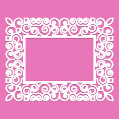 Abstract vector frame