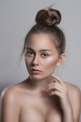 Fototapeta premium Portrait of beautiful sensual girl
