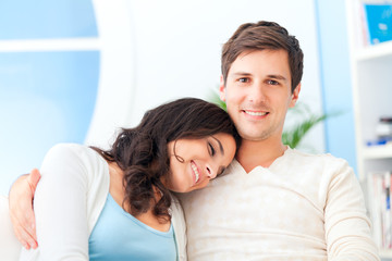 Fototapeta premium Happy Caucasian Couple Relaxing