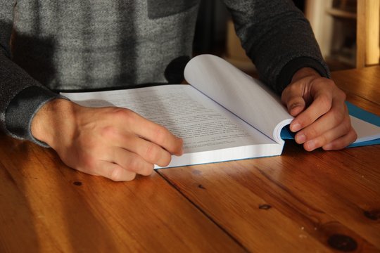 Student studying