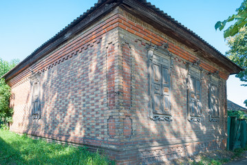 Old stone house in the village,Sumy region, Ukraine