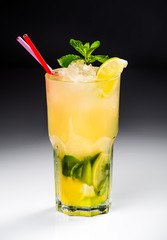 beautiful and delicious cocktail in a glass