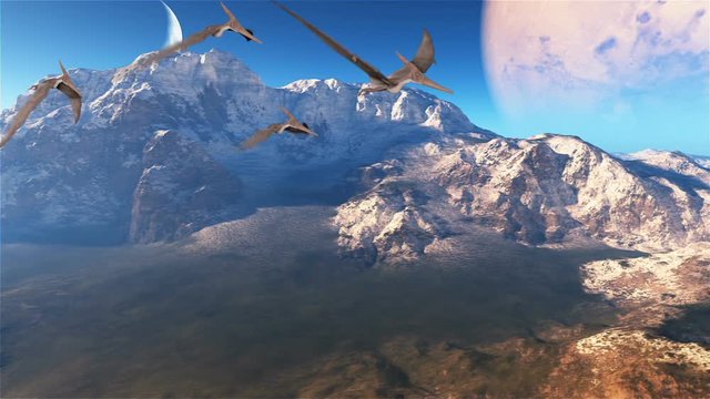 Beautiful Prehistoric Planet, Abstract Background