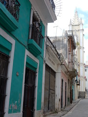 facades in old Havana, Cuba