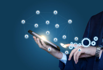 organization and Execution of work using the social network