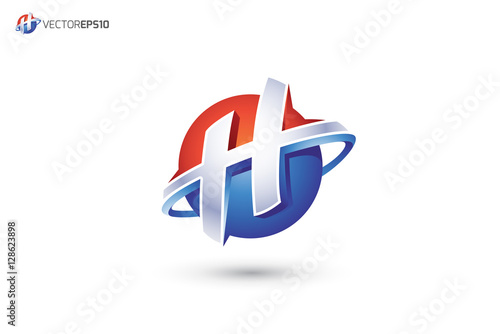 vector download letter v free logo Stock H and