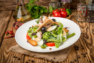 healthy food beautiful and tasty food on a plate