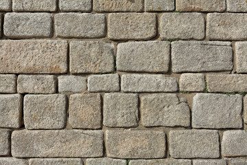 stone brick wall as background