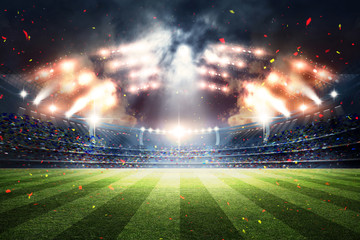 Naklejka premium Stadium, 3d rendering