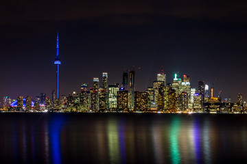 Toronto Skyline at night - Toronto, Ontario, Canada © diegograndi