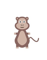 Obraz na płótnie Canvas Funny ape character